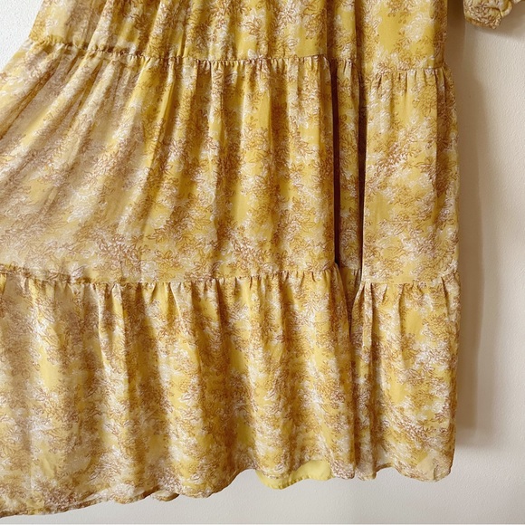 NWT ASTR The Label Floral Mock Neck Smocked Waist Maxi Dress - Picture 6 of 8